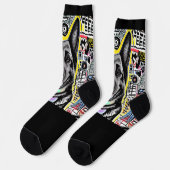 Chaussette Berger allemand sur Arrière - plan graphique sur n (Gauche)