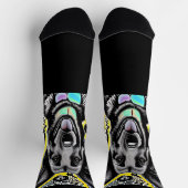 Chaussette Berger allemand sur Arrière - plan graphique sur n (Haut)