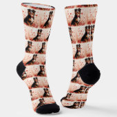 Chaussette Berger australien avec Rose - Saint Valentin (Angulaire)