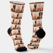 Chaussette Berger belge avec des roses - Saint-Valentin (Angulaire)