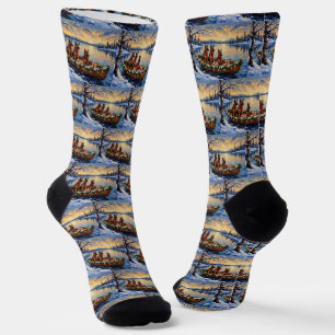 Chaussette Berger belge Tervuren Bateau de Noël Vacances
