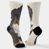 Chaussette Bernese Mountain Dog 2 Peinture - Joli Original Do (Angulaire)