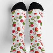 Chaussette Berry, Fleur & Pill Motif Chaussettes de pharmacie (Haut)