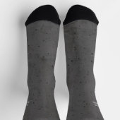 Chaussette Béton Moderne Blanc et Gris Foncé (Haut)