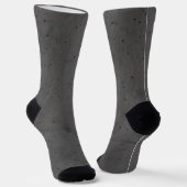 Chaussette Béton Moderne Blanc et Gris Foncé (Angulaire)