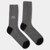 Chaussette Béton Moderne Blanc et Gris Foncé (Droite)