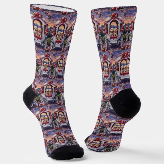 Chaussette Bichon Frise Saint-Valentin (Angulaire)