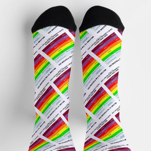 Chaussette Bienvenue Au Geek De L'Indice De Qualité De L'Air (Haut)