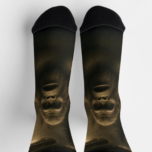 Chaussette Bigfoot Sasquatch Alien UFO Funny (Haut)
