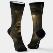 Chaussette Bigfoot Sasquatch Alien UFO Funny (Angulaire)