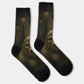 Chaussette Bigfoot Sasquatch Alien UFO Funny (Droite)