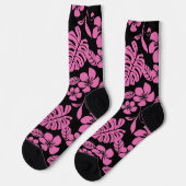 CHAUSSETTE BIKINI ROSE (NOIR/ROSE) (Gauche)