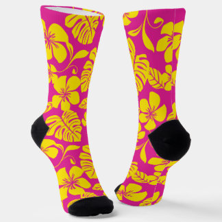 CHAUSSETTE BIKINI ROSE (ROSE/JAUNE)