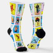Chaussette Bingo Game Cards, Spanish Crew Socks (Angulaire)