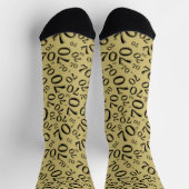 Chaussette Birthday Black/gold Random Number Pattern 70 (Haut)