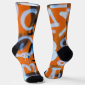 Chaussette "Bitcoin Graffiti" (Style #1) Art de rue (Angulaire)