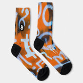 Chaussette "Bitcoin Graffiti" (Style #1) Art de rue (Droite)