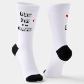 Chaussette Black Blanc Meilleur Papa Dans Les Chaussettes Gal (Angulaire)