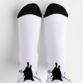 Chaussette Black Cat Surrounded by Whispering Notes of Music (Haut)