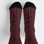 Chaussette Black Circle Labyrinth (Maroon) Art fin (Haut)