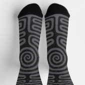 Chaussette Black Circle Labyrinthe (Gris) Art fin (Haut)
