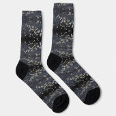Chaussette Black Lace 1 Tree Bark Patterned (Droite)