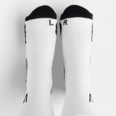 Chaussette Black Monogram White Socks (Haut)