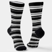 Chaussette Black Stripe Socks – Bold Monochrome Style (Angulaire)