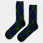 Chaussette Black Watch Tartan bleu vert Plaid (Gauche)