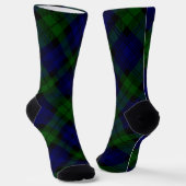 Chaussette Black Watch Tartan bleu vert Plaid (Angulaire)