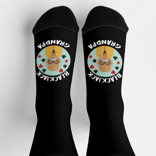 Chaussette Blackjack amusant (Haut)