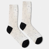 Chaussette Blanc Crème Points Bleus (Droite)