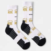 CHAUSSETTE BLANC PERSONNALISABLE MODERNE DE MARQUE VÉRIFIÉ ST (Droite)