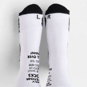 Chaussette BLANC personnalisé partout pour imprimer Chaussett (Haut)