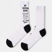 Chaussette BLANC Personnalisé Sur Toute L'Impression Chausset (Gauche)