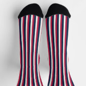 Chaussette Blancs rouges et bleus (Haut)