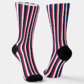 Chaussette Blancs rouges et bleus (Angulaire)