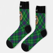 Chaussette Blason du clan Duncan sur tartan (Gauche)