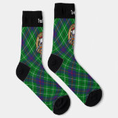 Chaussette Blason du clan Duncan sur tartan (Droite)