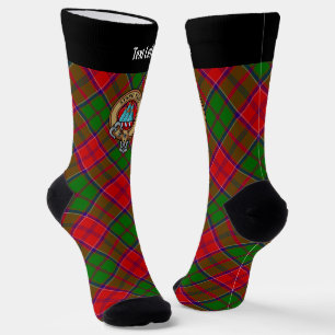 Chaussette Blason du clan Grant sur tartan