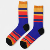 Chaussette Bleu + bandes (Gauche)