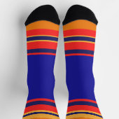 Chaussette Bleu + bandes (Haut)