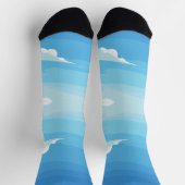 Chaussette Bleu & bleu clair (Haut)