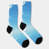 Chaussette Bleu & bleu clair (Droite)