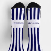 Chaussette Bleu bleu marine Trendy élégant (Haut)