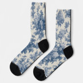 Chaussette Bleu classique sur Chaussettes d'équipage en toile (Gauche)