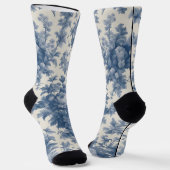 Chaussette Bleu classique sur Chaussettes d'équipage en toile (Angulaire)