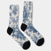 Chaussette Bleu classique sur Chaussettes d'équipage en toile (Droite)