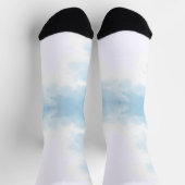 Chaussette Bleu et bleu clair (Haut)