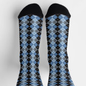 Chaussette Bleu et noir Argyle  (Haut)